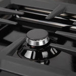 ZLINE 36 in. Dropin Cooktop with 6 Gas Burners and Black Porcelain Top5